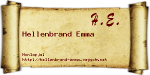 Hellenbrand Emma névjegykártya