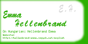 emma hellenbrand business card